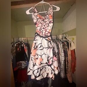 Just Taylor floral mini a line dress